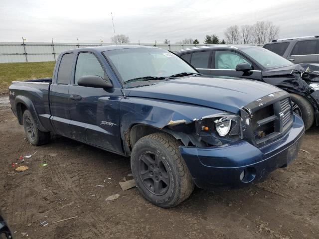 1D7HW42N66S715823 - 2006 DODGE DAKOTA SLT BLUE photo 4