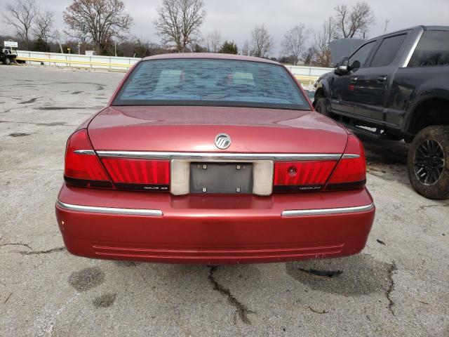 2MEFM74W4XX658744 - 1999 MERCURY GRAND MARQ RED photo 6