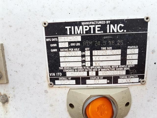 1TDH40024VB091634 - 1997 TIMP TRAILER WHITE photo 10