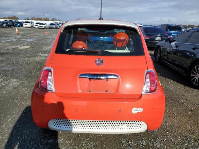 3C3CFFGE3ET244692 - 2014 FIAT 500 ELECTR ORANGE photo 6