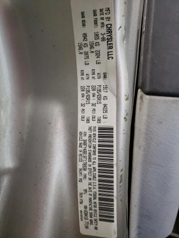 3A8FY48B18T178930 - 2008 CHRYSLER PT CRUISER SILVER photo 10