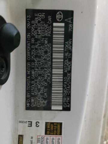 JTKJF5C76E3080525 - 2014 TOYOTA SCION TC თეთრი ფოტო 12