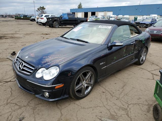 WDBTK77G28T089985 - 2008 MERCEDES-BENZ CLK 63 AMG BLUE photo 1