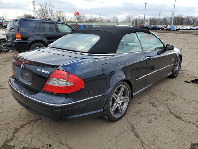 WDBTK77G28T089985 - 2008 MERCEDES-BENZ CLK 63 AMG BLUE photo 3