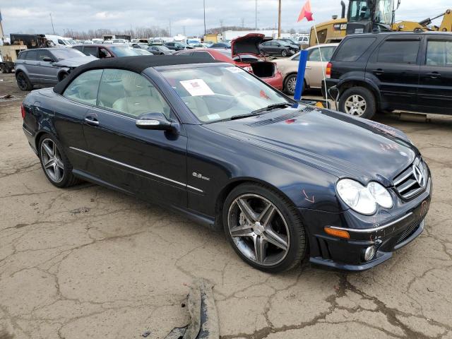 WDBTK77G28T089985 - 2008 MERCEDES-BENZ CLK 63 AMG BLUE photo 4