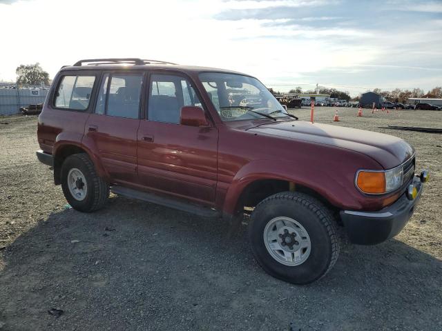 JT3FJ80W4M0018389 - 1991 TOYOTA LAND CRUIS BURGUNDY photo 4