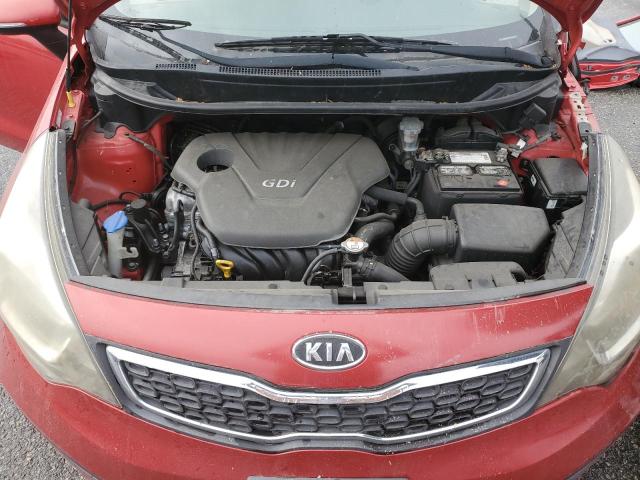 KNADN4A37C6059497 - 2012 KIA RIO EX RED photo 11