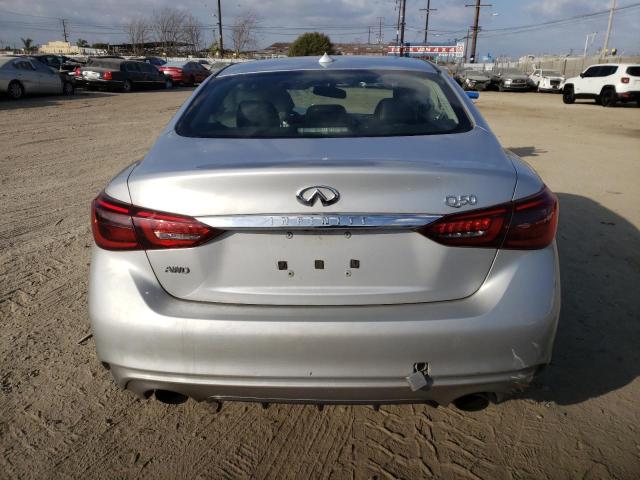 JN1EV7AR3JM434018 - 2018 INFINITI Q50 LUXE SILVER photo 6