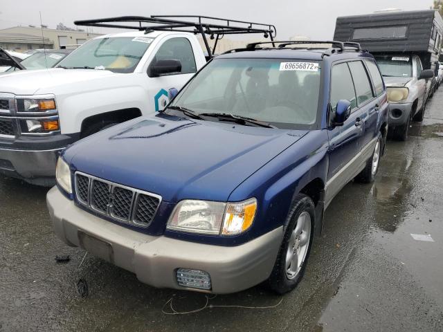 JF1SF65531H706595 - 2001 SUBARU FORESTER S BLUE photo 1