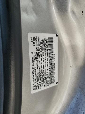 5FNRL38875B043186 - 2005 HONDA ODYSSEY TO SILVER photo 14