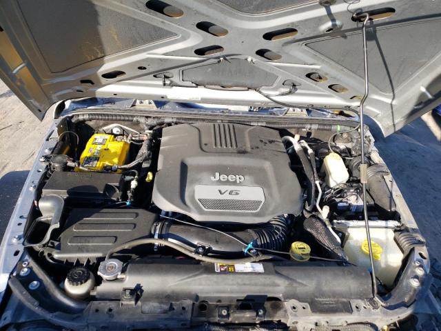 1C4AJWAG4FL608207 - 2015 JEEP WRANGLER S SILVER photo 11