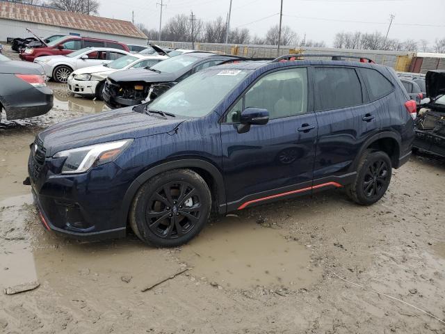 JF2SKAJC3NH476951 - 2022 SUBARU FORESTER S BLUE photo 1