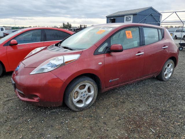 JN1AZ0CP7CT016091 - 2012 NISSAN LEAF SV RED photo 1