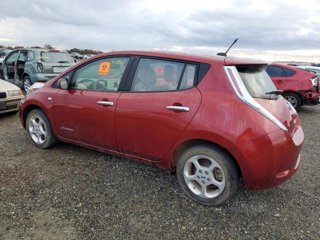 JN1AZ0CP7CT016091 - 2012 NISSAN LEAF SV RED photo 2