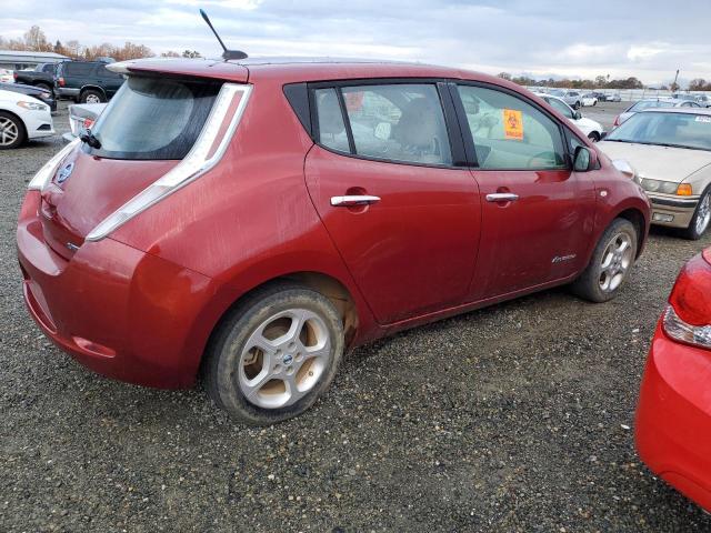 JN1AZ0CP7CT016091 - 2012 NISSAN LEAF SV RED photo 3