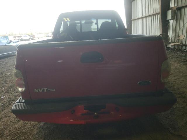 2FTZF07312CA68390 - 2002 FORD F150 SVT L RED photo 6