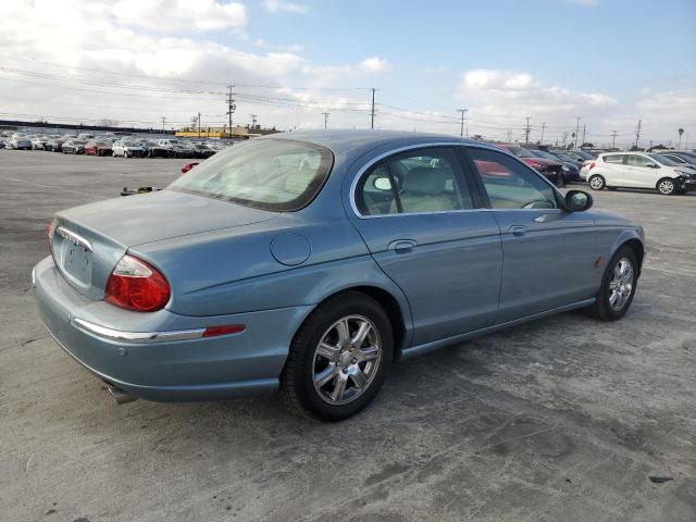 SAJEA01T74FN09177 - 2004 JAGUAR S-TYPE BLUE photo 3