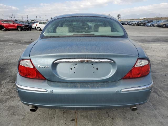 SAJEA01T74FN09177 - 2004 JAGUAR S-TYPE BLUE photo 6