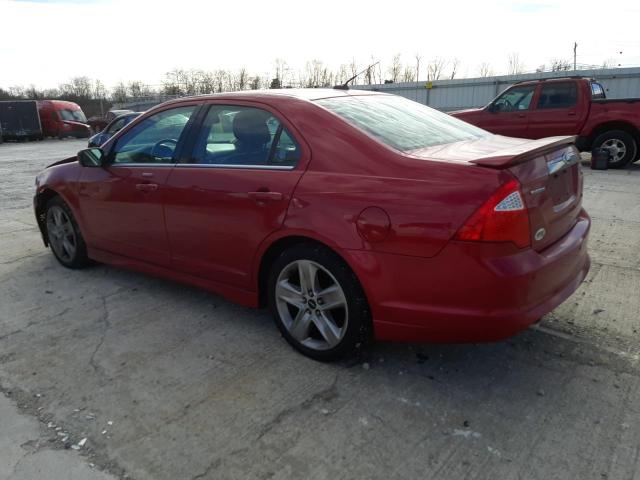 3FAHP0DC3BR296207 - 2011 FORD FUSION SPO RED photo 2