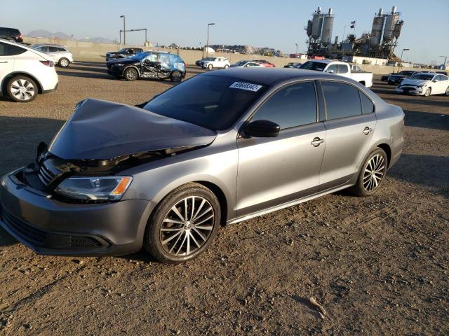 3VW2K7AJ2DM430356 - 2013 VOLKSWAGEN JETTA BASE GRAY photo 1