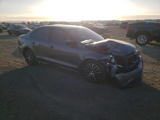 3VW2K7AJ2DM430356 - 2013 VOLKSWAGEN JETTA BASE GRAY photo 4