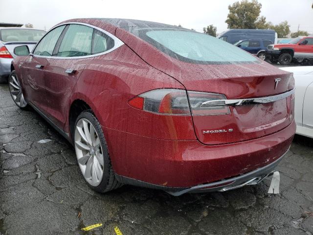 5YJSA1DN7CFS00333 - 2012 TESLA MODEL S Burdeos foto 2
