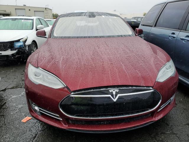 5YJSA1DN7CFS00333 - 2012 TESLA MODEL S Burdeos foto 5