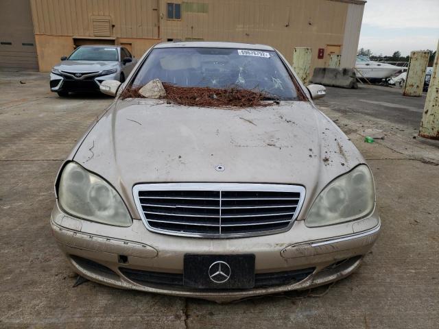 WDBNG75J55A****** - 2005 MERCEDES-BENZ S 500 GOLD photo 5