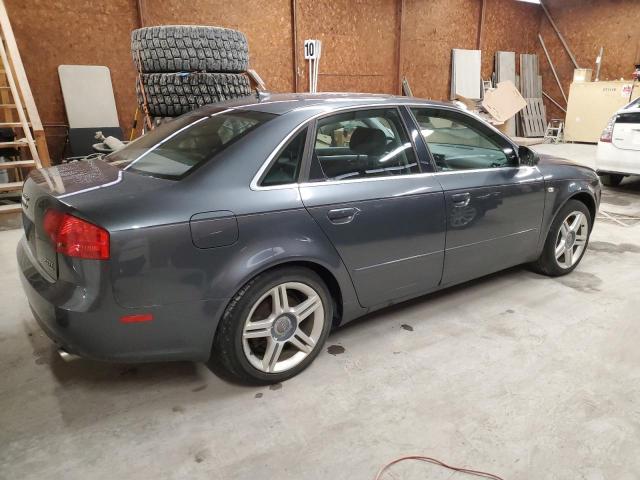 WAUDF78E17A143615 - 2007 AUDI A4 2.0T QU GRAY photo 3