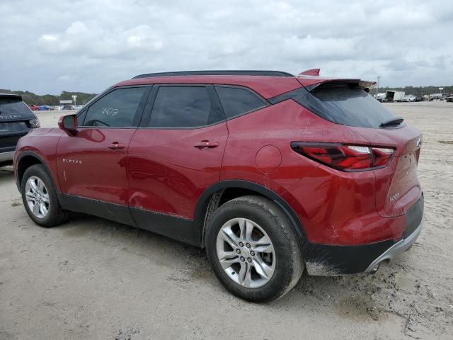 3GNKBCRSXLS545586 - 2020 CHEVROLET BLAZER 2LT RED photo 2