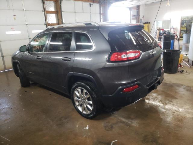 1C4PJLDS4FW572669 - 2015 JEEP CHEROKEE L GRAY photo 2