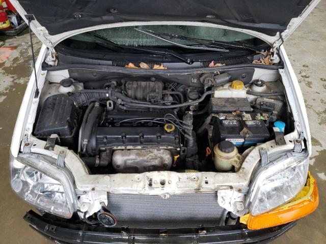 KL1TD66627B773509 - 2007 CHEVROLET AVEO BASE WHITE photo 11