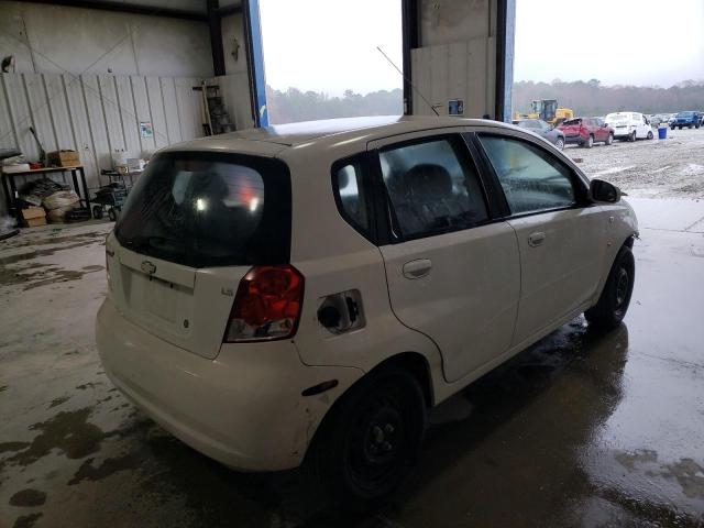 KL1TD66627B773509 - 2007 CHEVROLET AVEO BASE WHITE photo 3