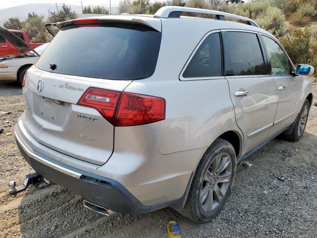 2HNYD2H52BH526898 - 2011 ACURA MDX ADVANC SILVER photo 4