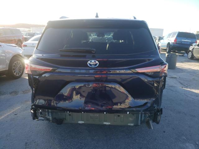 5TDBRKEC7MS058431 - 2021 TOYOTA SIENNA LE BLUE photo 6