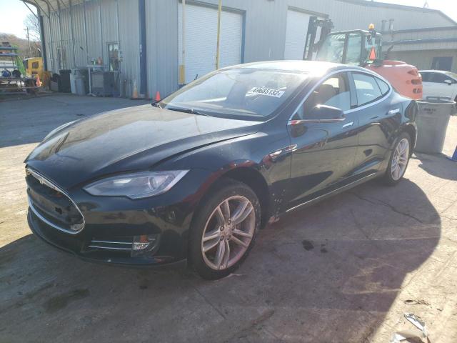 5YJSA1H13EFP38456 - 2014 TESLA MODEL S Azul foto 1