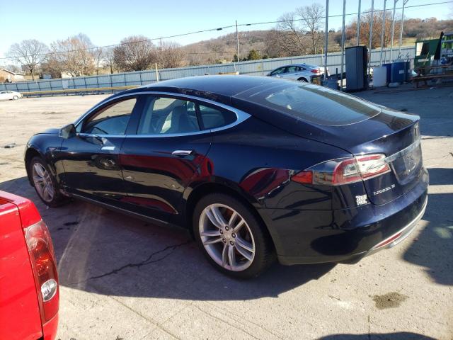 5YJSA1H13EFP38456 - 2014 TESLA MODEL S Azul foto 2