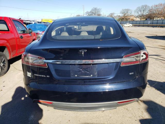 5YJSA1H13EFP38456 - 2014 TESLA MODEL S Azul foto 6
