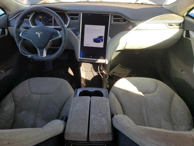 5YJSA1H13EFP38456 - 2014 TESLA MODEL S Azul foto 8