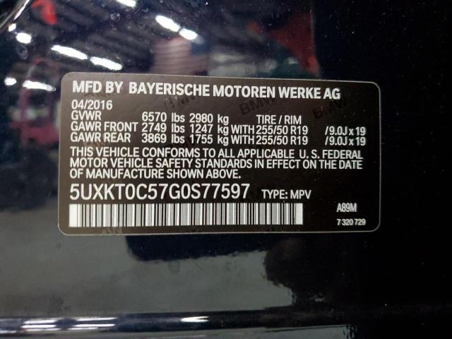 5UXKT0C57G0S77597 - 2016 BMW X5 XDR40E BLUE photo 13