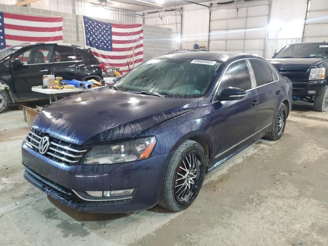 1VWCM7A38CC001593 - 2012 VOLKSWAGEN PASSAT SEL BLUE photo 1