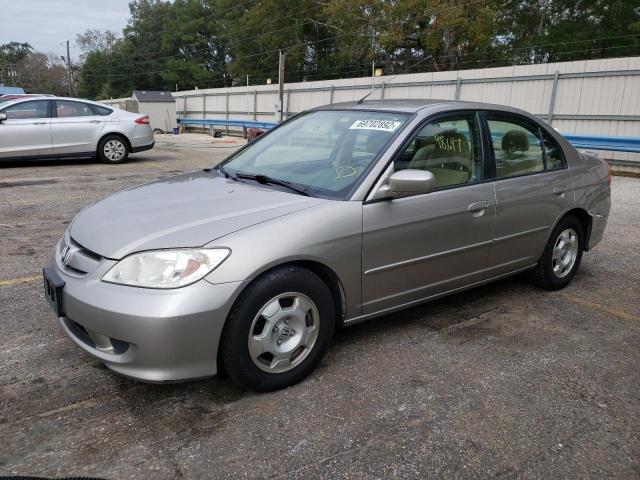 JHMES96635S017871 - 2005 HONDA CIVIC HYBR BEIGE photo 1