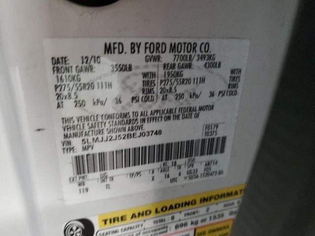 5LMJJ2J52BEJ03748 - 2011 LINCOLN NAVIGATOR 白色 照片 13