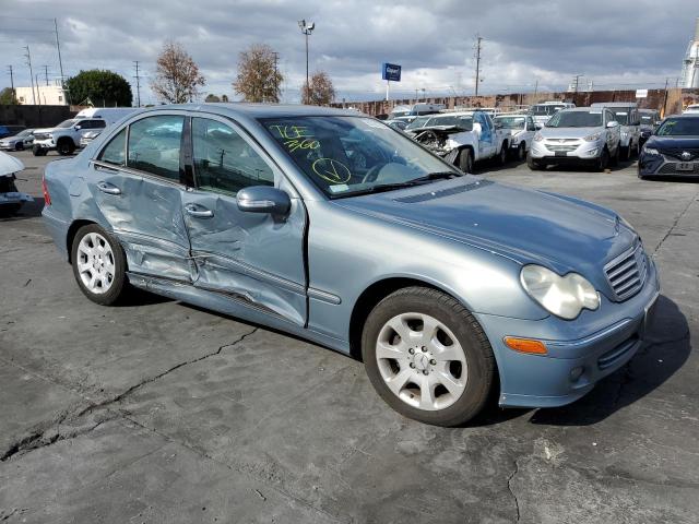 WDBRF54H16A903388 - 2006 MERCEDES-BENZ C 280 BLUE photo 4