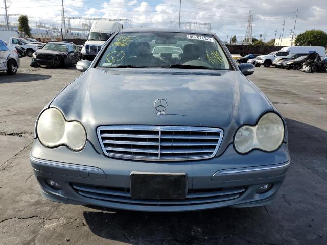 WDBRF54H16A903388 - 2006 MERCEDES-BENZ C 280 BLUE photo 5