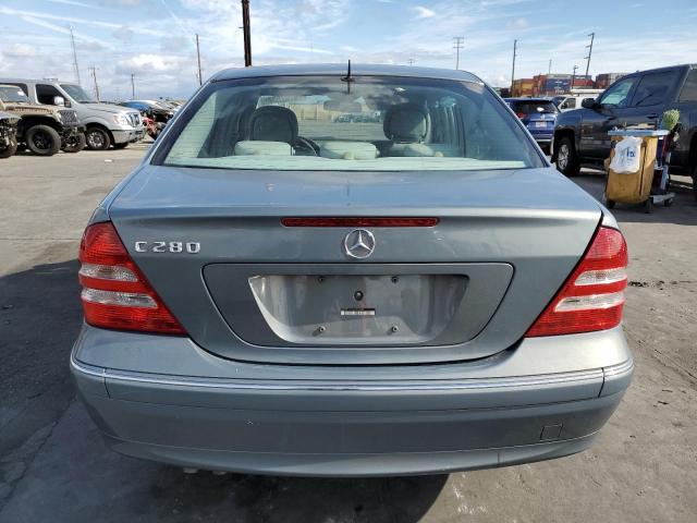 WDBRF54H16A903388 - 2006 MERCEDES-BENZ C 280 BLUE photo 6