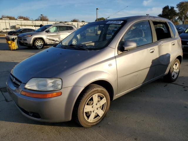 KL1TD66676B667443 - 2006 CHEVROLET AVEO BASE GRAY photo 1