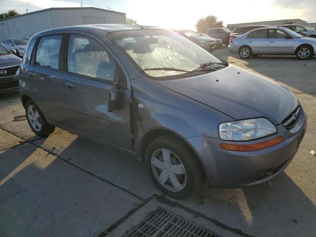 KL1TD66676B667443 - 2006 CHEVROLET AVEO BASE GRAY photo 4