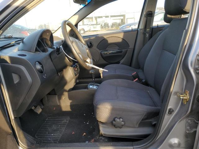 KL1TD66676B667443 - 2006 CHEVROLET AVEO BASE GRAY photo 7
