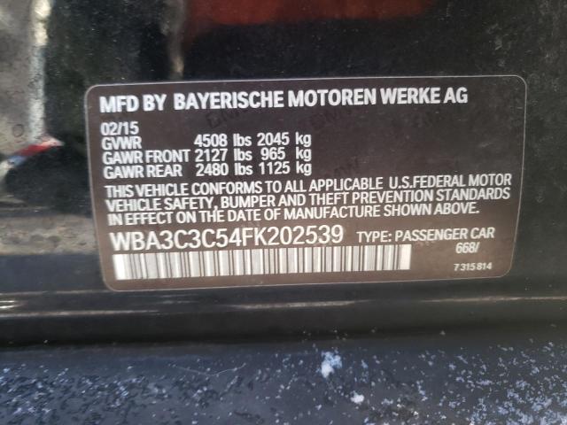 WBA3C3C54FK202539 - 2015 BMW 3 SERIES Qara foto 12